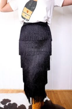 BEULAHSTYLE FRINGE SKIRT -Steelers Style 0D6A0152