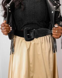 STREETS AHEAD HAIR-ON STRETCH BACK BELT