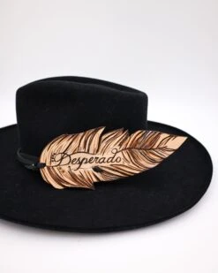CASEY CURTIS DESPERADO LEATHER FEATHER HATBAND -Steelers Style 0D6A6659 57d13005 02a8 487e aea7 175bf795d1c6