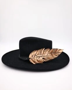 CASEY CURTIS DESPERADO LEATHER FEATHER HATBAND -Steelers Style 0D6A6660 75ccc444 4dd6 4621 8190 72fc7fd7b005