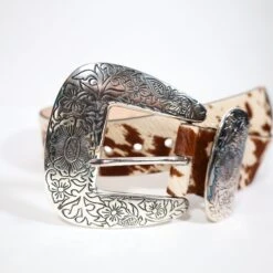 COWHIDE PRINT XL BUCKLE -Steelers Style 0D6A6743