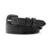 Vogt Basket Weave Belt With Taper In Black