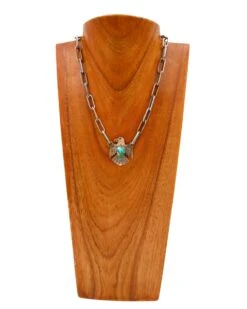LOVE TOKENS MIXED METAL THUNDERBIRD TURQUOISE MELODY NECKLACE -Steelers Style 122 35739689 6f94 4271 9b50 4d69ad2a8e3f