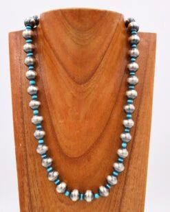 LARGE NAVAJO PEARLS AND TURQUOISE BEADS NECKLACE -Steelers Style 155 42b40475 67e1 4111 bf74 7d72c0b8ed1b