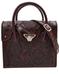 QUE CHULA DOS BOTONES CAFE VIEJO PURSE