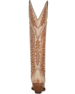 Corral Boots CORRAL WOMEN'S WHITE EMBROIDERY WESTERN BOOTS -Steelers Style 2000360091 100 P4