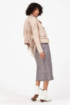 MAURITIUS WOMEN'S Zoe Leather Jacket -Steelers Style 20220731 3256