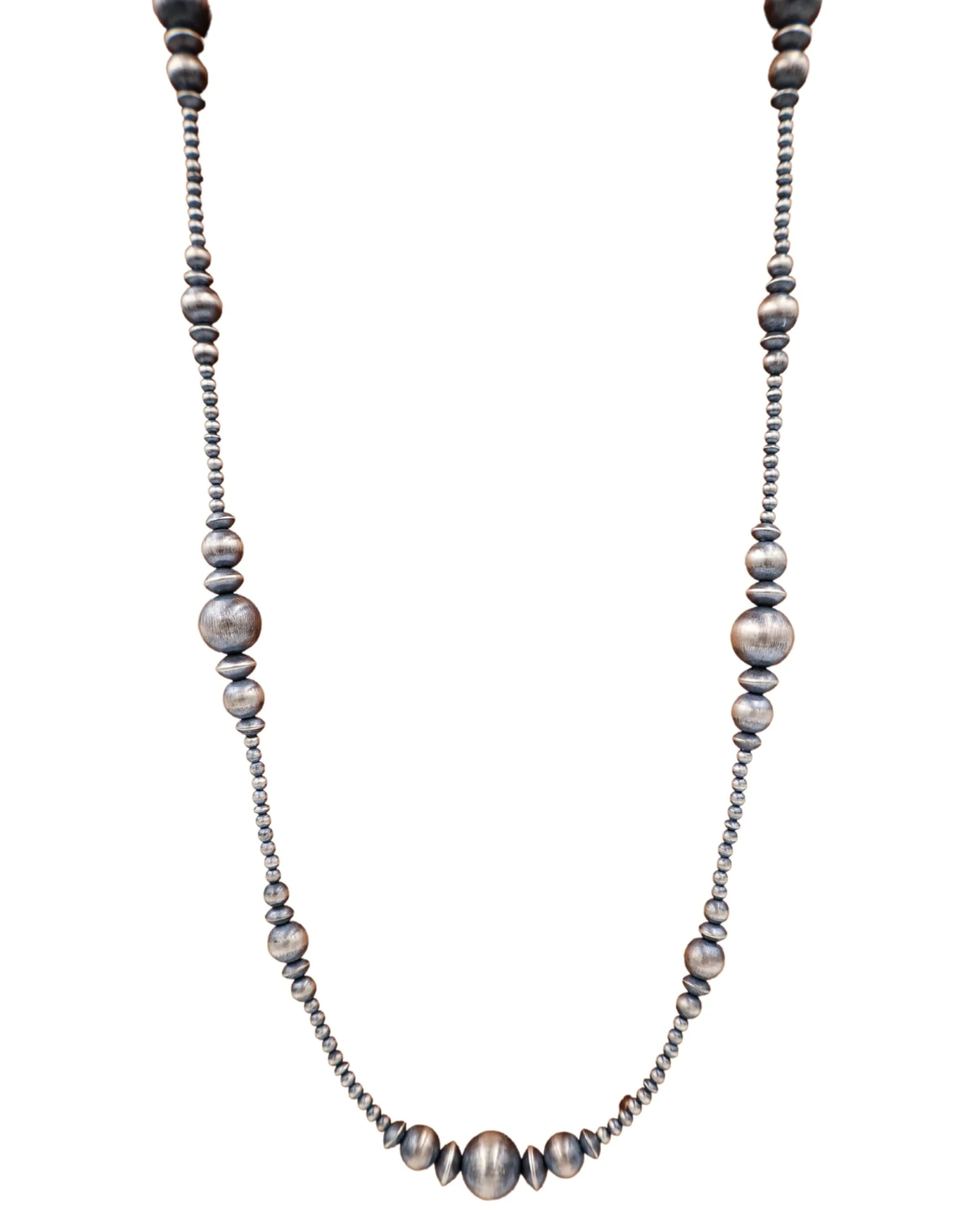 32" NAVAJO PEARL MIX BEADS NECKLACE 4 32" NAVAJO PEARL MIX BEADS NECKLACE - Image 4