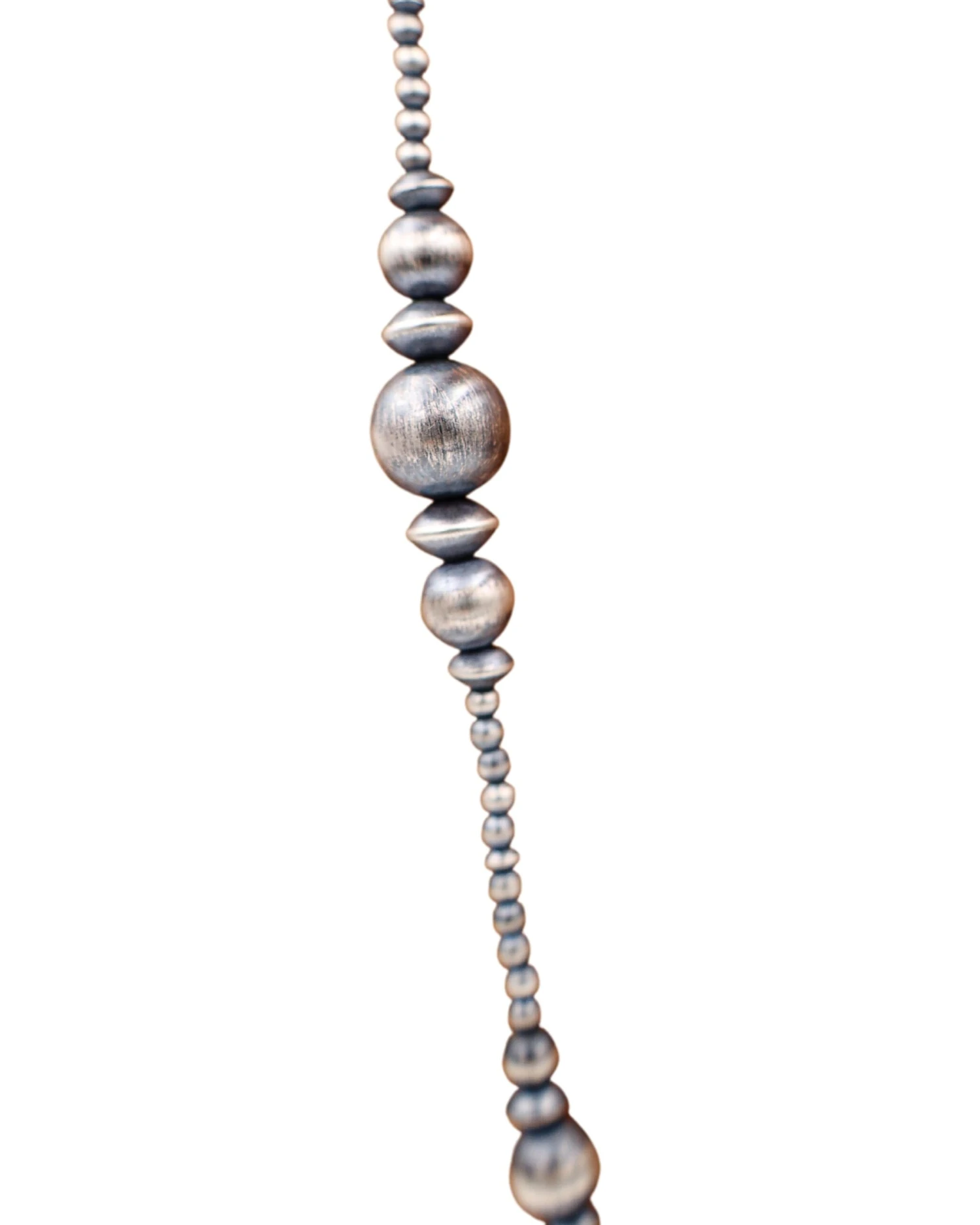 32" NAVAJO PEARL MIX BEADS NECKLACE 2 32" NAVAJO PEARL MIX BEADS NECKLACE - Image 2