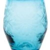 ROSE ANN HALL CONDESSA STEMLESS WINE GLASS- AQUA