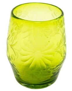 ROSE ANN HALL CONDESSA STEMLESS WINE GLASS- VERDE