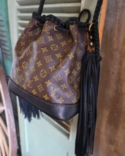 LEATHER AND VODKA NOE NOIR FRINGE BAG -Steelers Style 238 6df97738 257f 4672 ae10 306ac1637abb