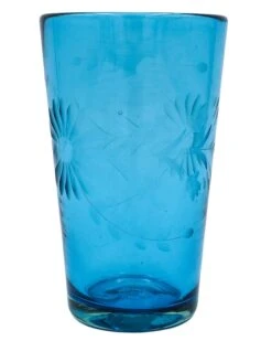 ROSE ANN HALL CONDESSA ICED TEA GLASS- AQUA -Steelers Style 239 d307dff9 b85d 412b a5e2 0bb6fa0285c3