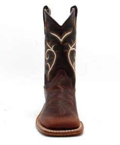 Old West Children's Carona Calf Dark Brown Boot -Steelers Style 243 bsc1807 front