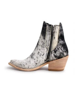 LIBERTY BLACK WOMEN'S MARINA PELO GRANIZO BLANCO NEGRO BOOTIE -Steelers Style 247077 1200 auto