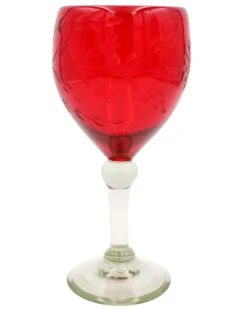 ROSE ANN HALL CONDESSA WINE GLASS- RED -Steelers Style 249 211ee4f5 9c29 4b59 a9c7 01dd728944b6
