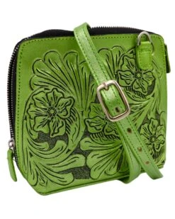 QUE CHULA CATALINA CHICA METALLIC GREEN PURSE -Steelers Style 252 2122f110 bccc 472b a3b3 3478c17c0d25