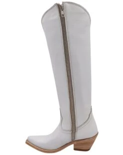 LIBERTY BLACK WOMEN'S KENDRA BOOT- WHITE -Steelers Style 253 56155889 4e79 47c8 b4e4 9693ec165942