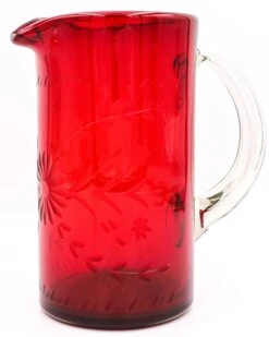 ROSE ANN HALL CONDESSA PITCHER- RED