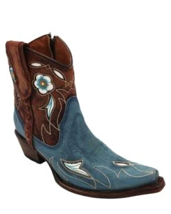 Corral Boots CIRCLE G BY CORRAL WOMEN'S BLUE AND BROWN FLORAL INLAY BOOT -Steelers Style 275 2be7a73c a469 4326 9e24 7458be79d1d2