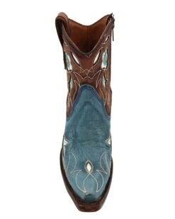 Corral Boots CIRCLE G BY CORRAL WOMEN'S BLUE AND BROWN FLORAL INLAY BOOT -Steelers Style 277 8ed0358e 3c14 431a bd1c 3da093a73803