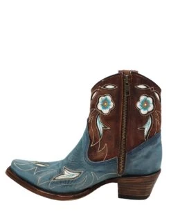 Corral Boots CIRCLE G BY CORRAL WOMEN'S BLUE AND BROWN FLORAL INLAY BOOT -Steelers Style 278 b6f6639a f2cf 4d46 b09c e897afd69ac6