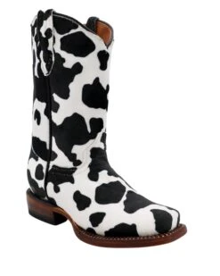 TANNER MARK GIRLS COWPRINT BOOTS