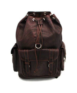 Ropin West Travel Backpack In Brown -Steelers Style 339 784 brn front fecfe654 b55c 491b 9927 6f0ea8699e1b