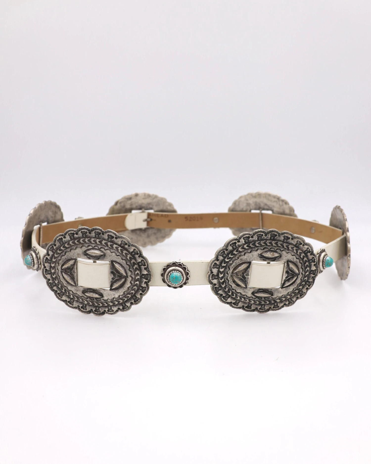 CONCHOS WITH TURQUOISE DOTS BELT 4 CONCHOS WITH TURQUOISE DOTS BELT - Image 4