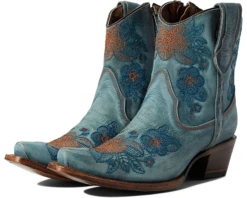 Corral Boots CIRCLE G BY CORRAL WOMEN'S ANKLE FLOWERED EMBROIDERED BOOTIE -Steelers Style 712I5EdfvVL. AC SR920 736 FMwebp