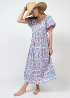 UNCLE FRANK POUF SLEEVE MIDI DRESS -Steelers Style 75587 3 800x1125 1