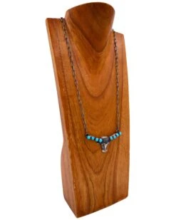 LONGHORN WITH TURQUOISE HORNS NECKLACE -Steelers Style 81 3197d583 dd69 4291 8cbb e652b1a0aadd