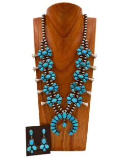 TURQUOISE NAJA MATCHING EARRING AND NECKLACE SET -Steelers Style 87 e0ff7185 4790 446f 98ab 380ab06552d4