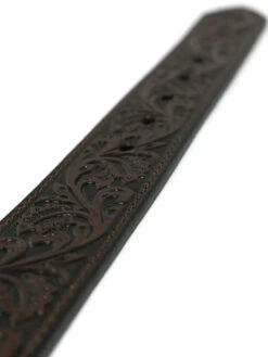 Ariat Women's Embossed Leather Crystal Buckle Western Belt Brown -Steelers Style A10006957 3 1024x1024 94c65214 6839 487c b2e9 32b6eb04c0c3