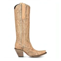 Corral Boots CORRAL WOMEN'S FULL PYTHON TALL TOP BOOT -Steelers Style A4295 boot 01