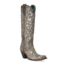 Corral Boots CORRAL WOMEN'S GLITTER EMBROIDERED STUDS CRYSTL BOOT