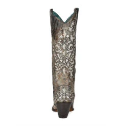 Corral Boots CORRAL WOMEN'S GLITTER EMBROIDERED STUDS CRYSTL BOOT -Steelers Style A4346 boot 13