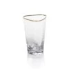 HIGH BALL GOLD RIM TRIANGLE GLASS