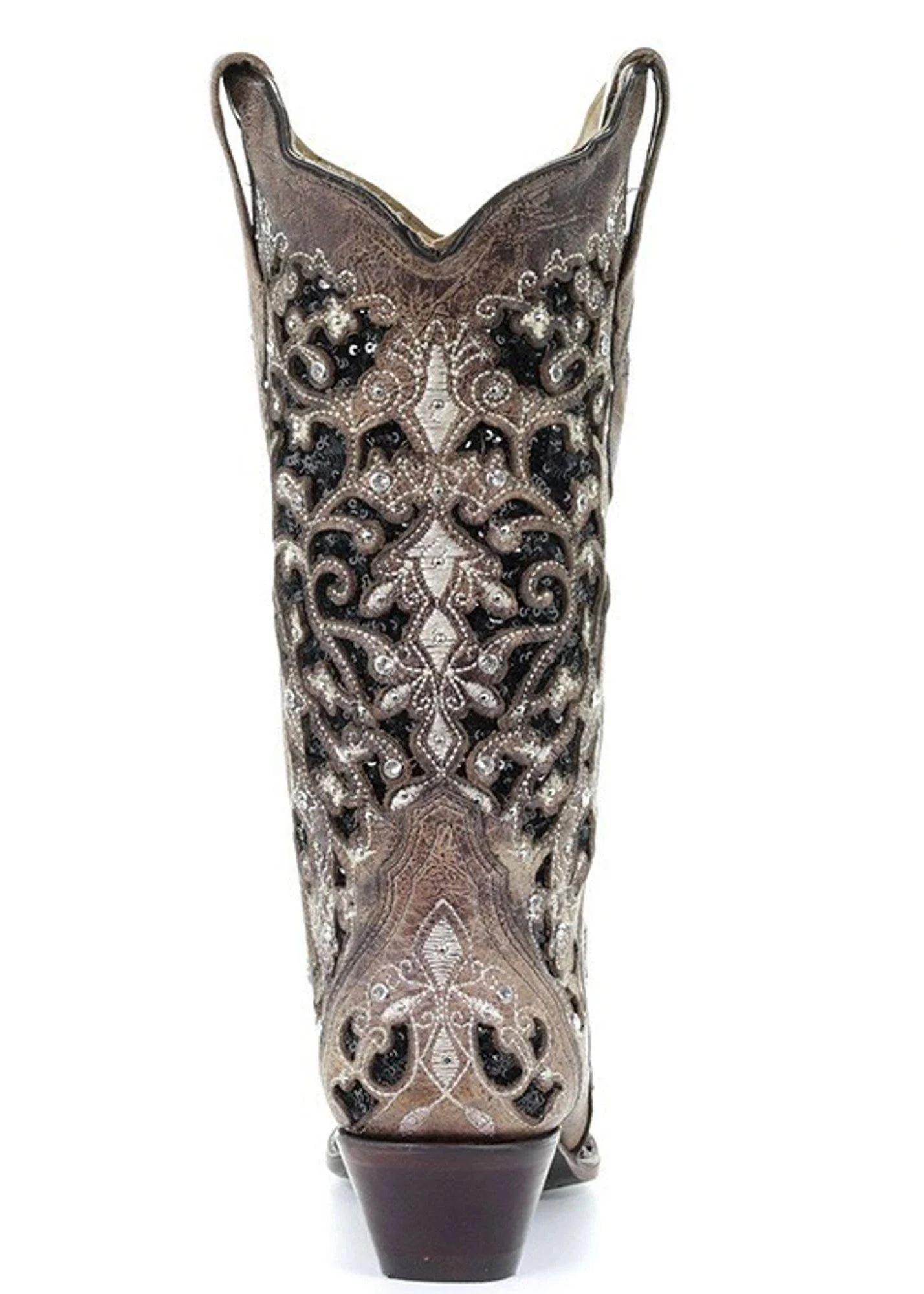 Corral Boots CORRAL WOMEN'S INLAY EMBROIDERED STUDDED CRYSTAL BOOT 2 Corral Boots CORRAL WOMEN'S INLAY EMBROIDERED STUDDED CRYSTAL BOOT - Image 2