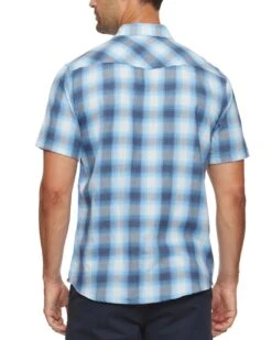 FLAG AND ANTHEM GADSDEN VINTAGE SOFT WESTERN SHIRT -Steelers Style DS SP23WS1159 GADSDEN SS VINTAGE WASH WESTERN SHIRT BLUE BLACK WHITE 012 1800x1800 e1377616 319e 4ebc 8e18 3d4268d2f7c1