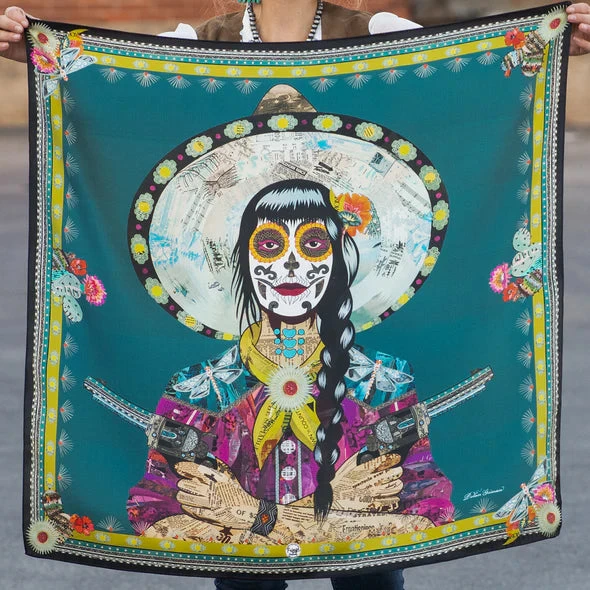 DRAGONFLY DAREDEVIL 26x26 SCARF BY DOLAN GEIMAN 2 DRAGONFLY DAREDEVIL 26x26 SCARF BY DOLAN GEIMAN - Image 2