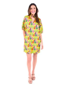 EMILY MCCARTHY POPPY PEEKABOO DRESS