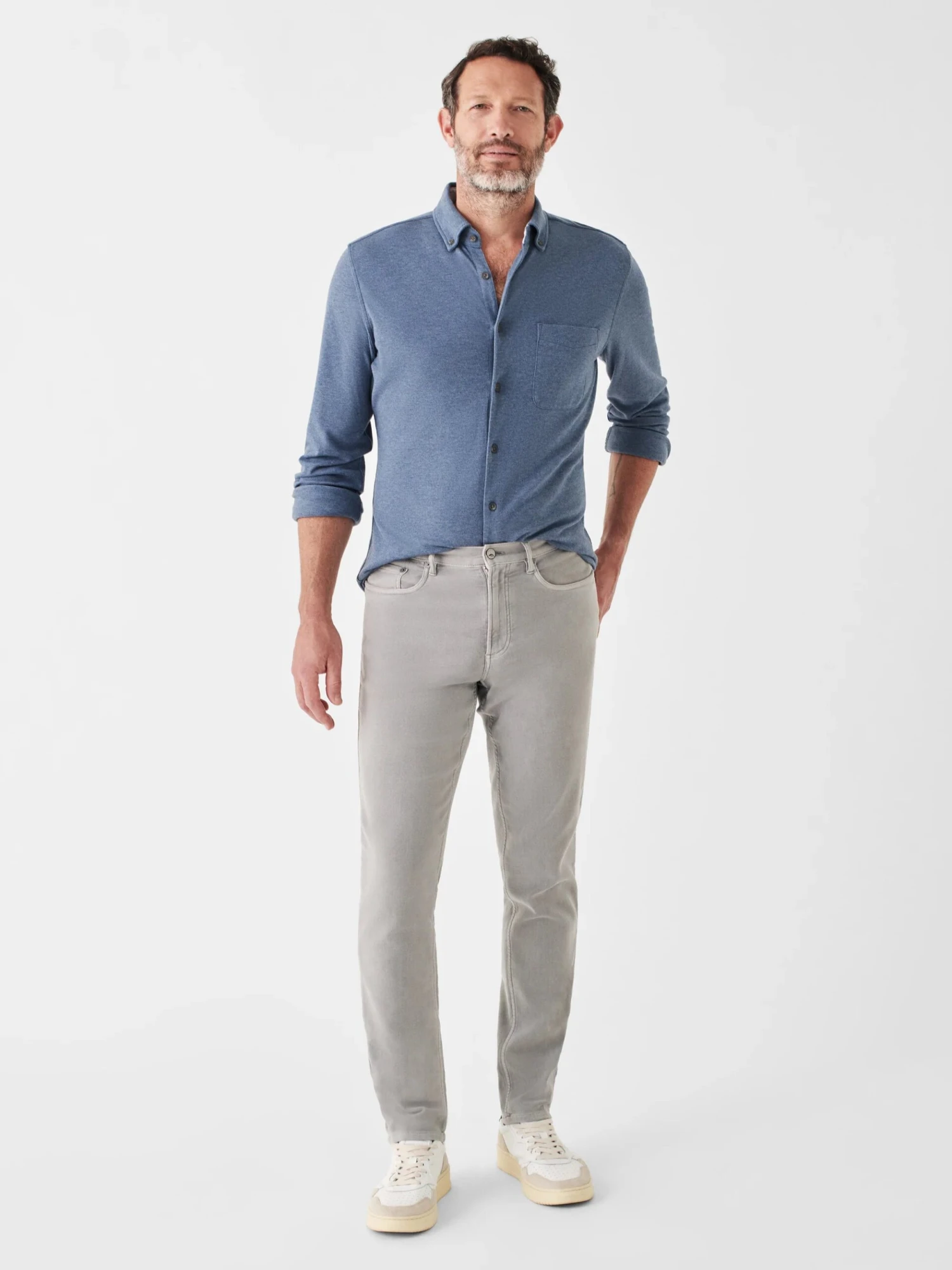 Faherty Men's Stretch Terry 5-Pocket Jean 2 Faherty Men's Stretch Terry 5-Pocket Jean - Image 2