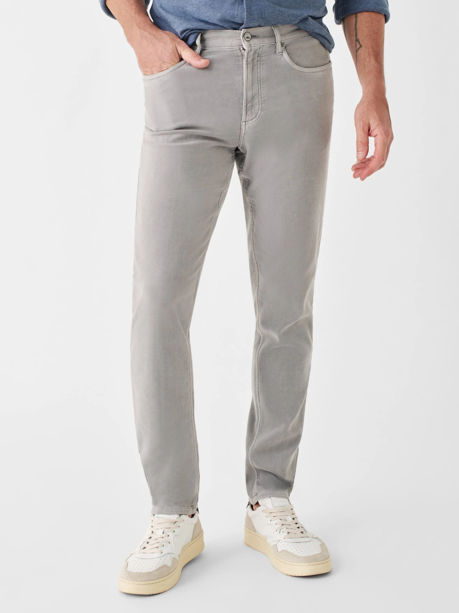 Faherty Men's Stretch Terry 5-Pocket Jean 1 Faherty Men's Stretch Terry 5-Pocket Jean