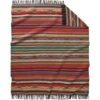 PENDLETON FRINGED CHIMAYO GARNET THROW