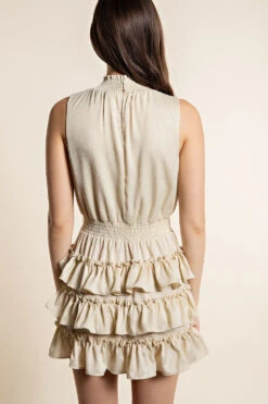 GLAM SLEEVELESS SMOCKING NECK DRESS -Steelers Style GD5769 t6