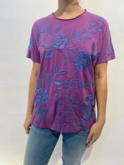 JOHNNY WAS LYRA RELAXED CREW NECK TEE