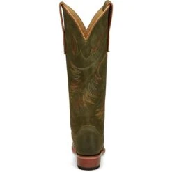 JUSTIN WOMEN'S CLARA OLIVE SUEDED BOOT -Steelers Style JST 006 VN4465