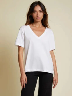 NATION NINA VINTAGE FIT V NECK TOP -Steelers Style NINATEE 2157CNX WHT 1 600x 1315a614 c9f1 4dd3 8bdc 86934a900eaa