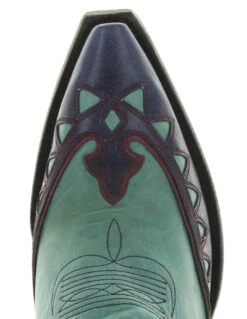 OLD GRINGO WOMEN'S MILES CITY BOOT -Steelers Style Old Gringo Miles City Boots Vesuvio Aqua L3575 2 Toe 30925